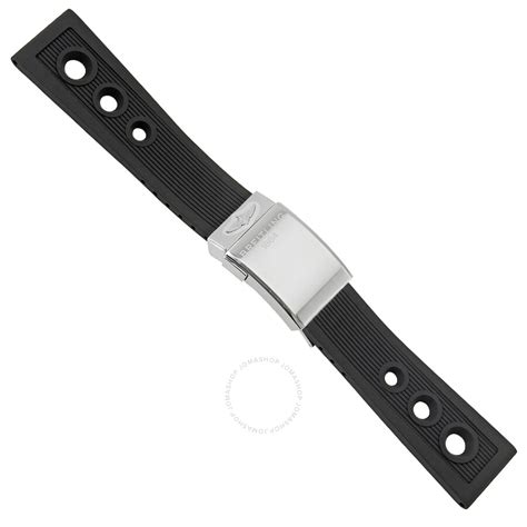 rubber strap breitling|breitling rubber strap for sale.